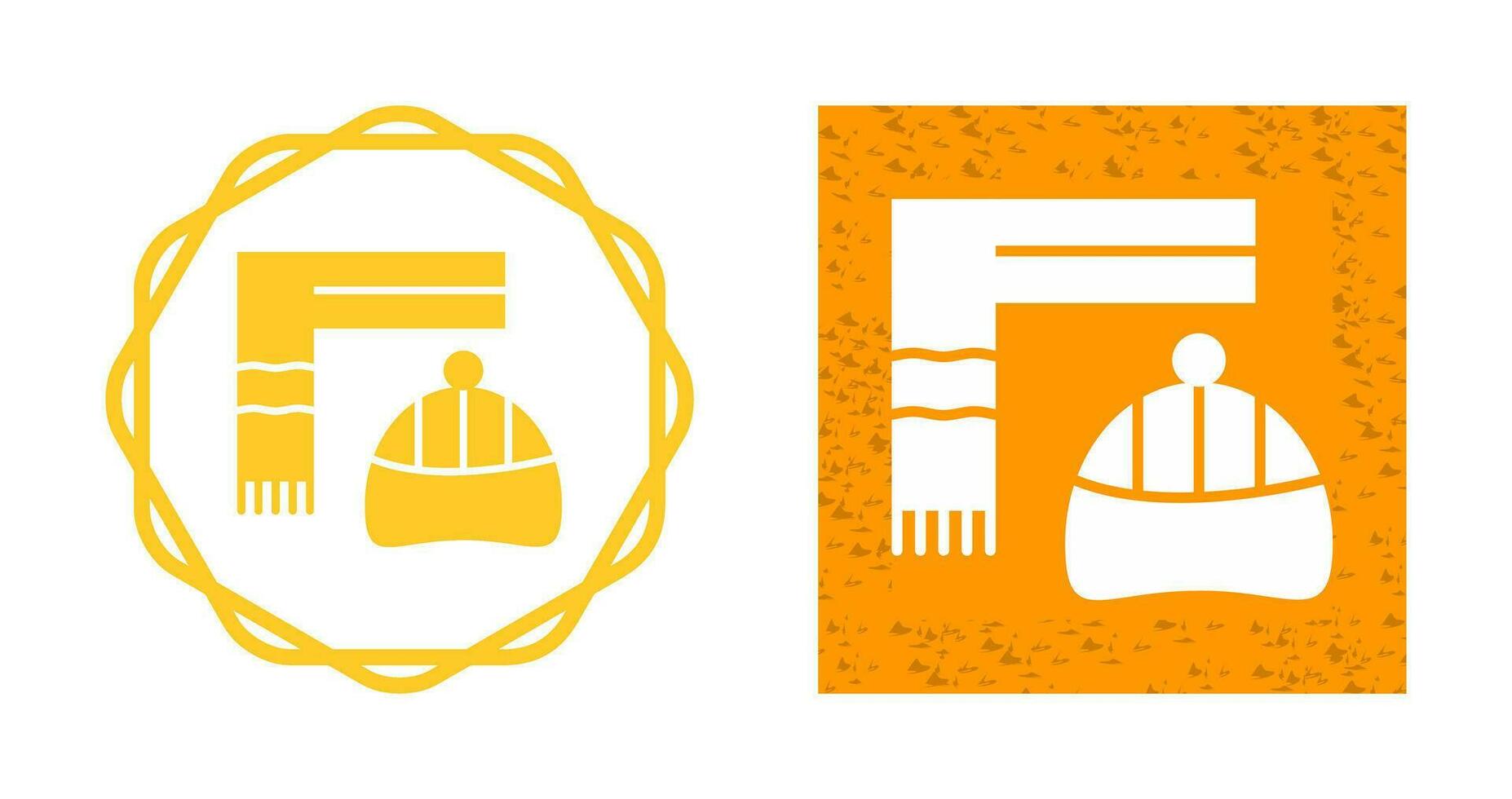 Warm Cap and Scarf Vector Icon
