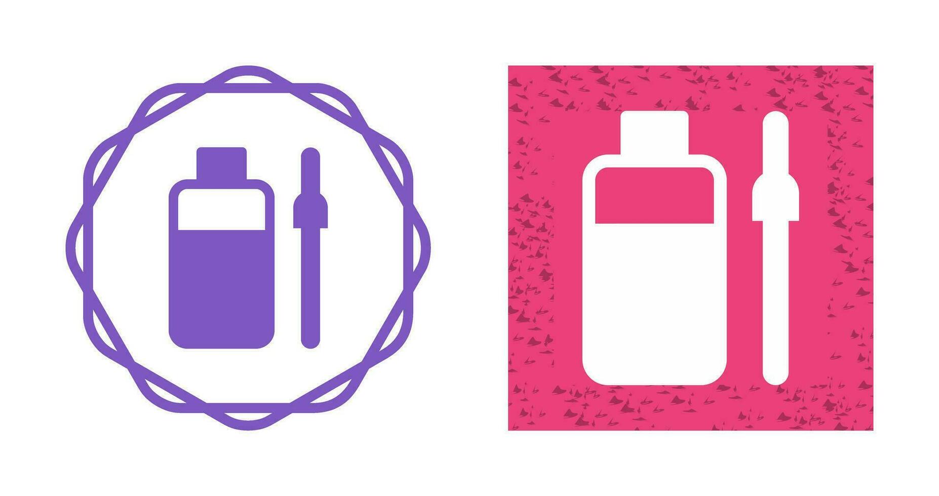 Bottle and Dropper Vector Icon