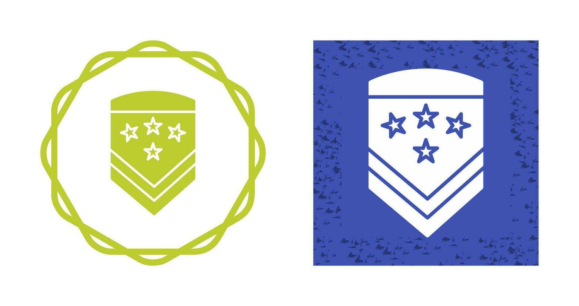 icono de vector de insignia militar