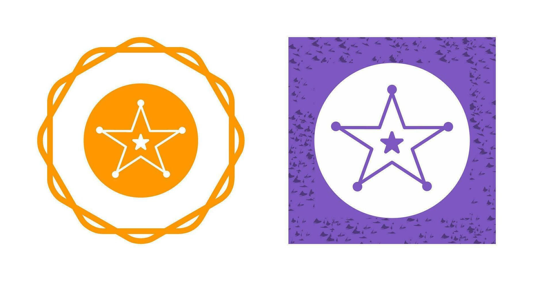 Sheriff Badge Vector Icon