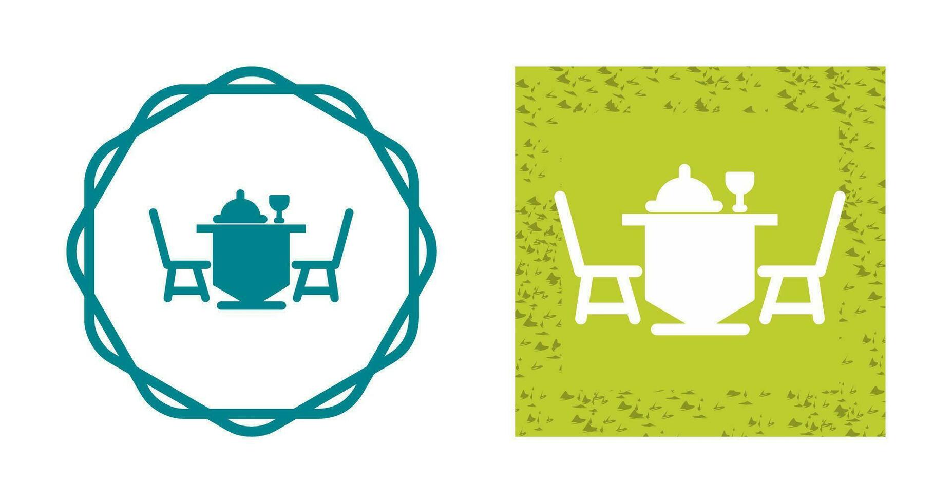 Dinner Table Vector Icon