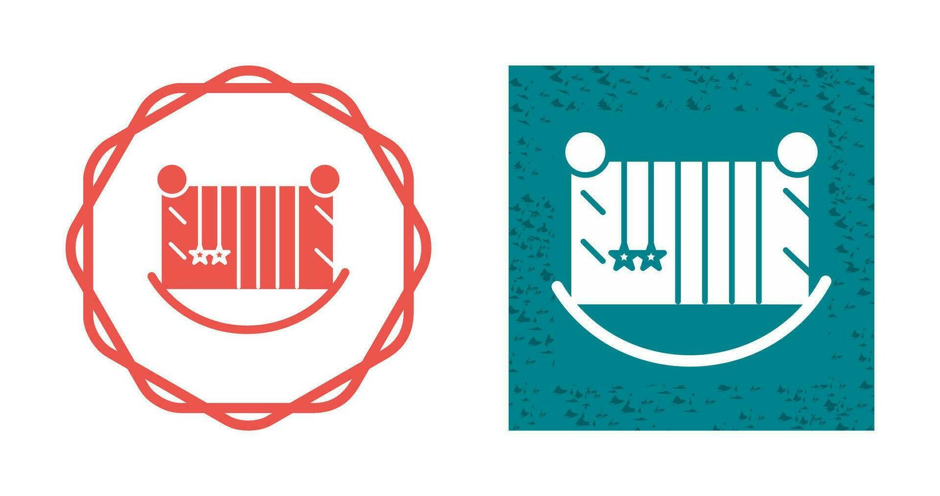 Baby Cot Vector Icon