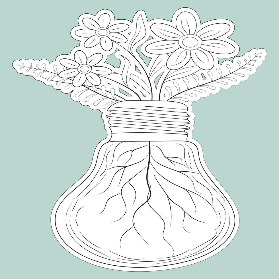Coloring book page background pattern vector