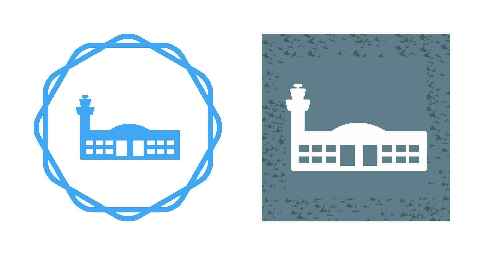 Airport Building Vector Icon