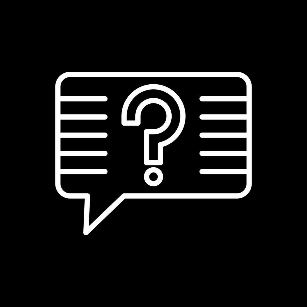 Question Vector Icon Design