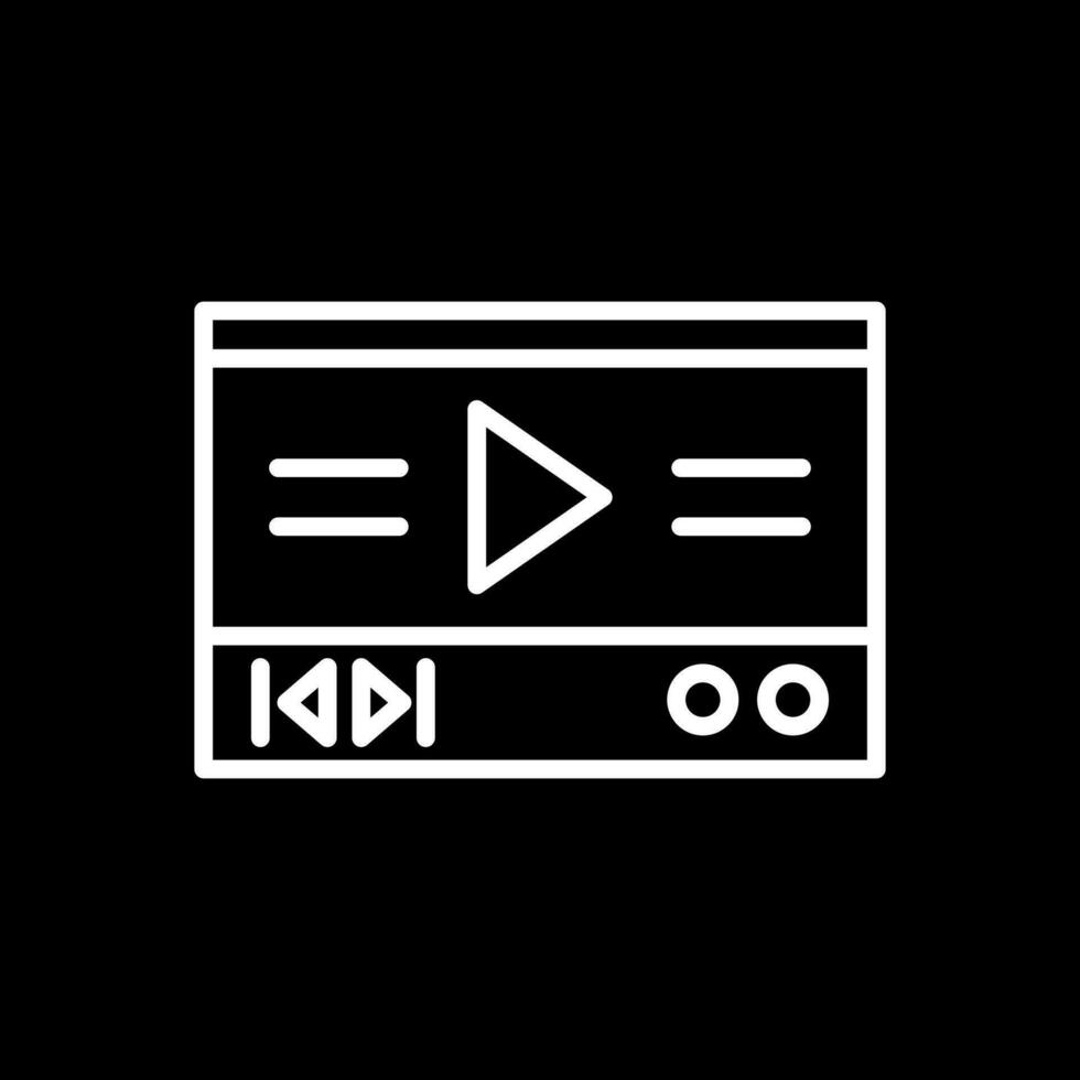 Video Player Vector Icon Design