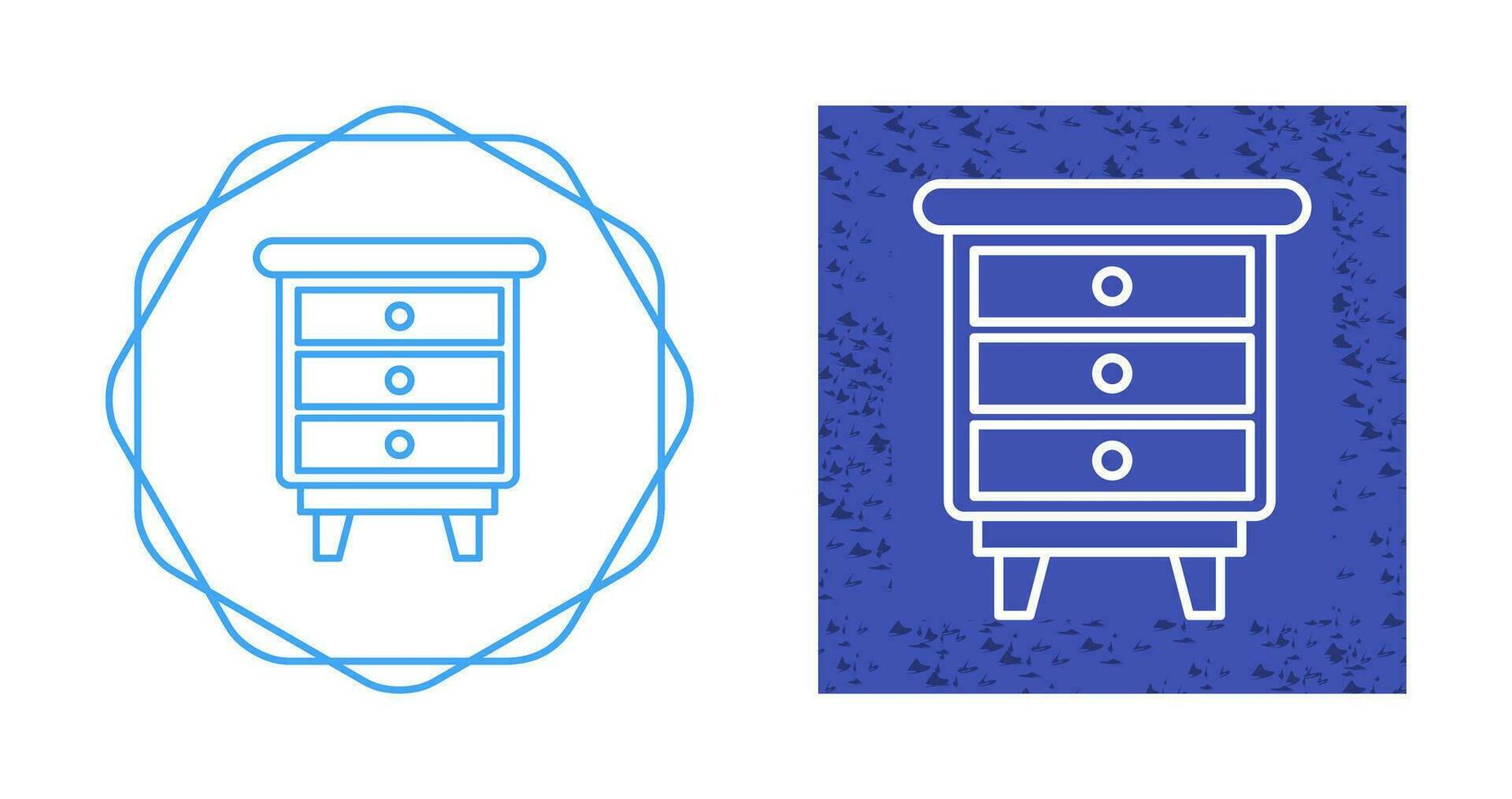 Chest Of Drawers Vector Icon