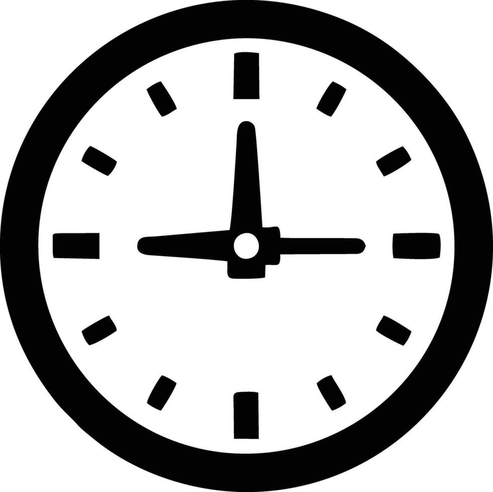 Clock icon symbol design image. Illustration of the alarm watch time isolated vector image. EPS 10