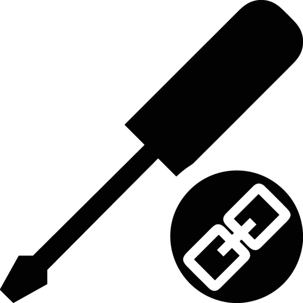 Screwdriver repair icon symbol vector image. Illustration of the fix toolkit design image. EPS 10