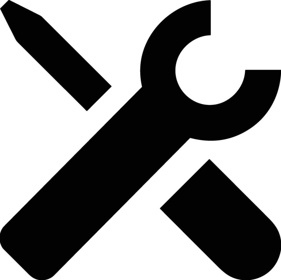 Screwdriver repair icon symbol vector image. Illustration of the fix toolkit design image. EPS 10