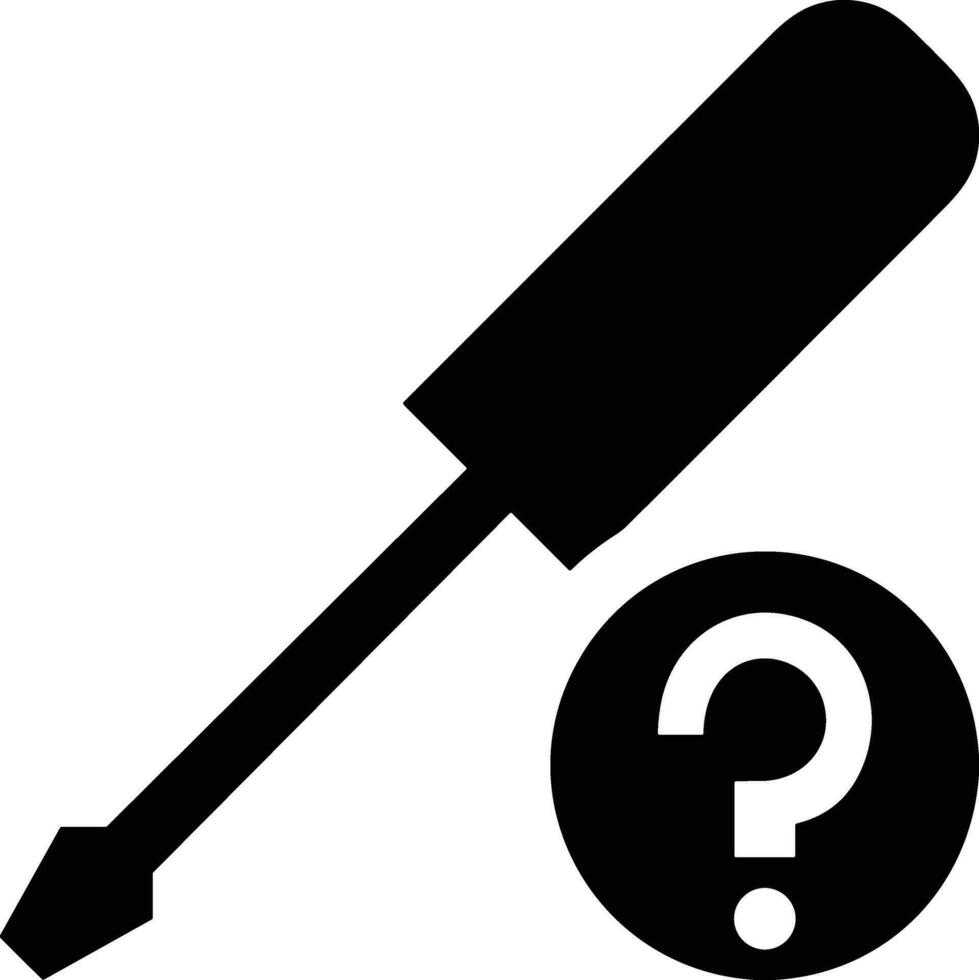 Screwdriver repair icon symbol vector image. Illustration of the fix toolkit design image. EPS 10