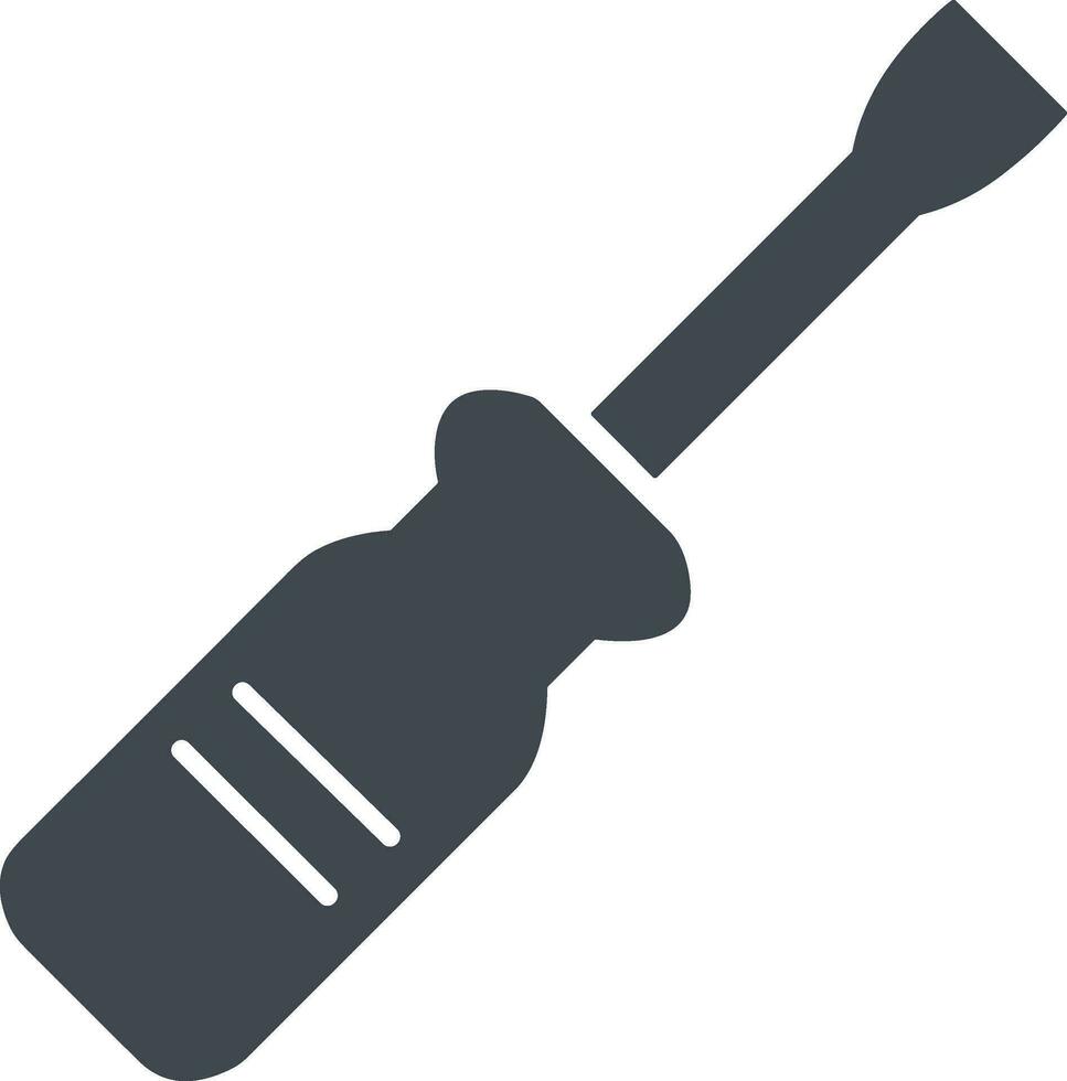 Screwdriver repair icon symbol vector image. Illustration of the fix toolkit design image. EPS 10