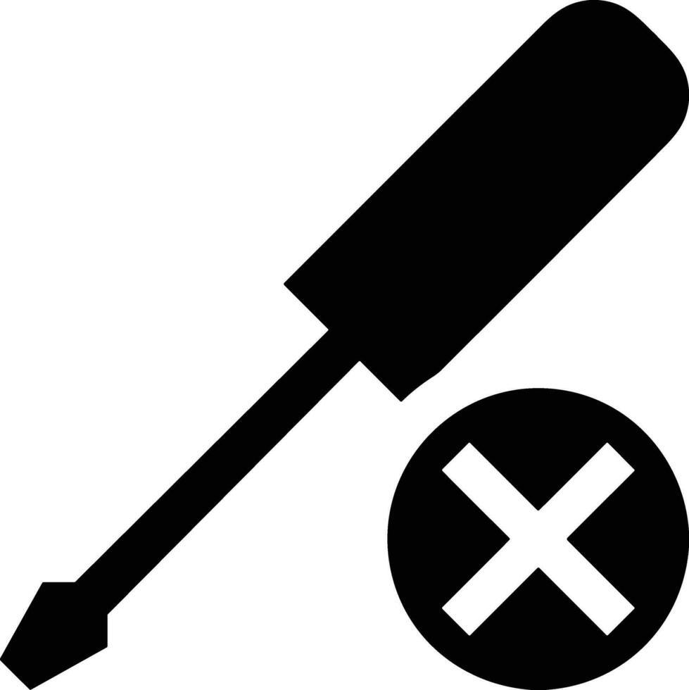 Screwdriver repair icon symbol vector image. Illustration of the fix toolkit design image. EPS 10