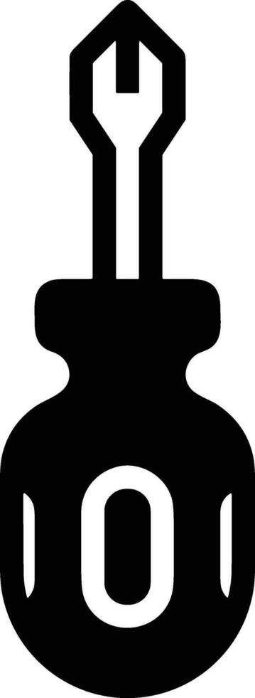 Screwdriver repair icon symbol vector image. Illustration of the fix toolkit design image. EPS 10