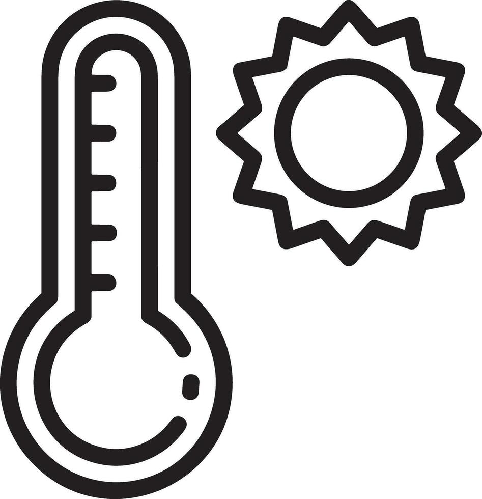 Thermometer medicine icon symbol image vector. Illustration of the temperature cold and hot measure tool design image.EPS 10 vector