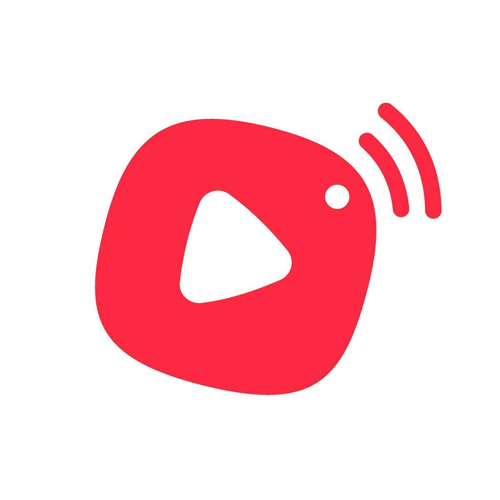 social media live broadcast icon streaming video online meeting vector