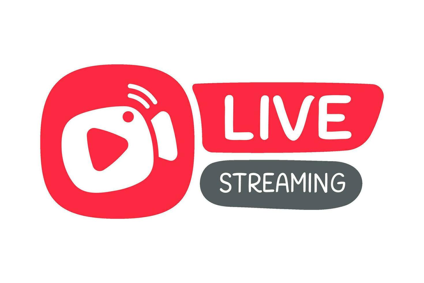 social media live broadcast icon streaming video online meeting vector