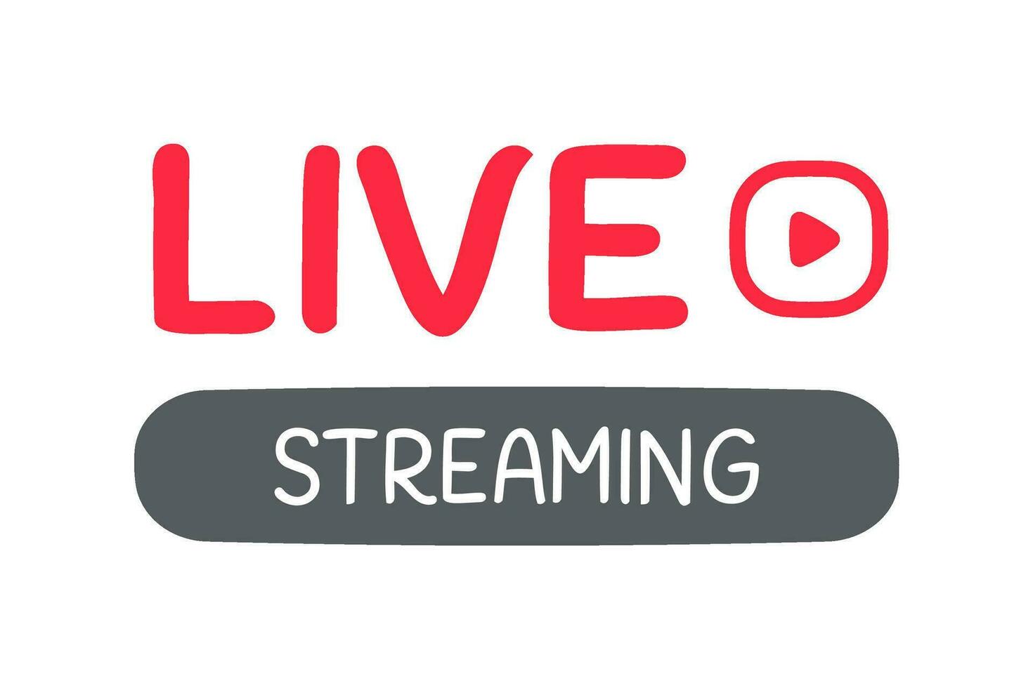 social media live broadcast icon streaming video online meeting vector