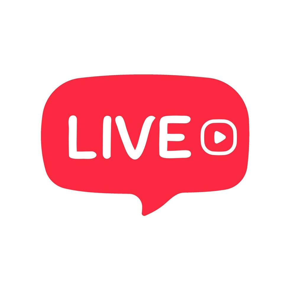 social media live broadcast icon streaming video online meeting vector