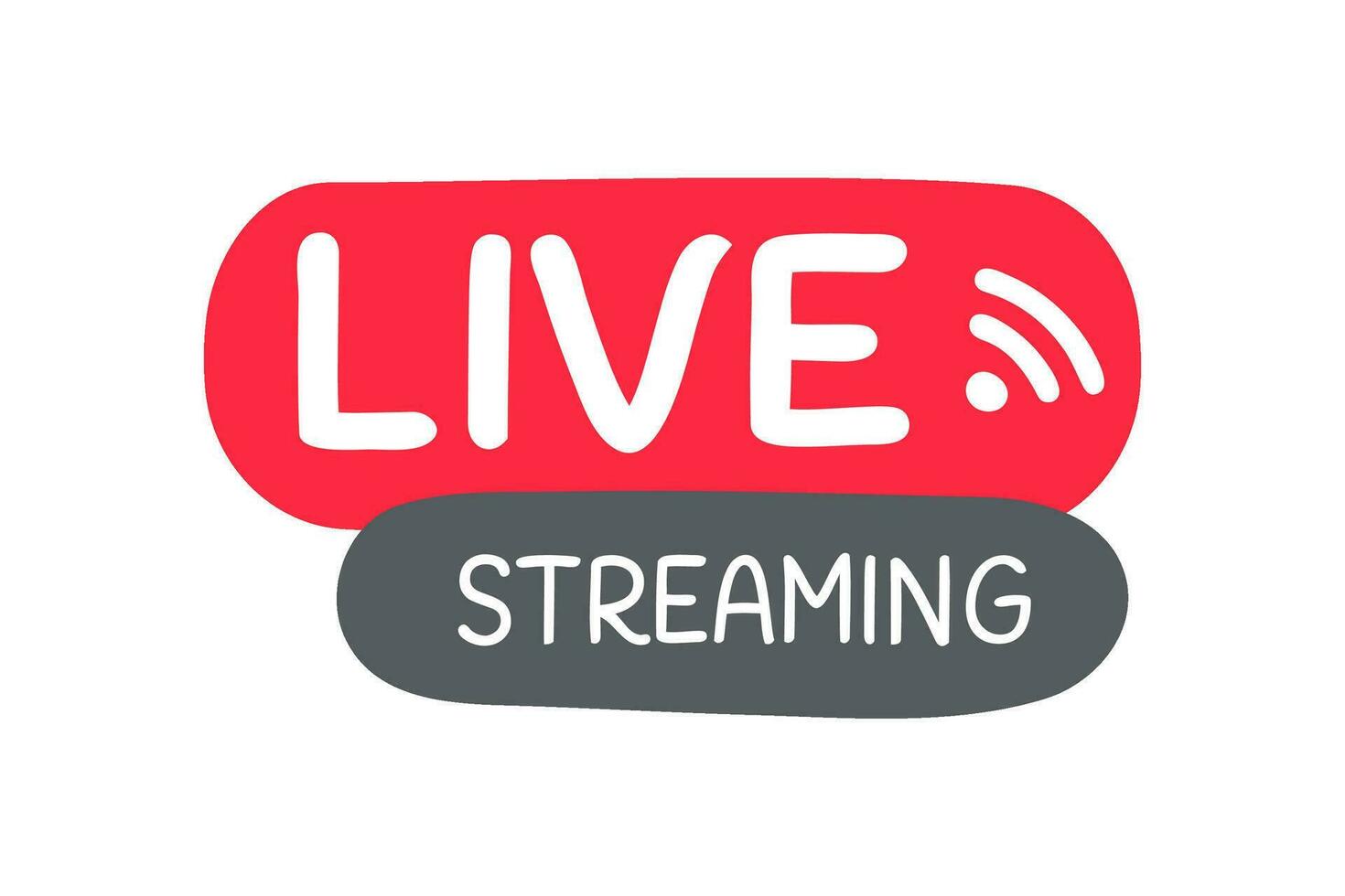 social media live broadcast icon streaming video online meeting vector