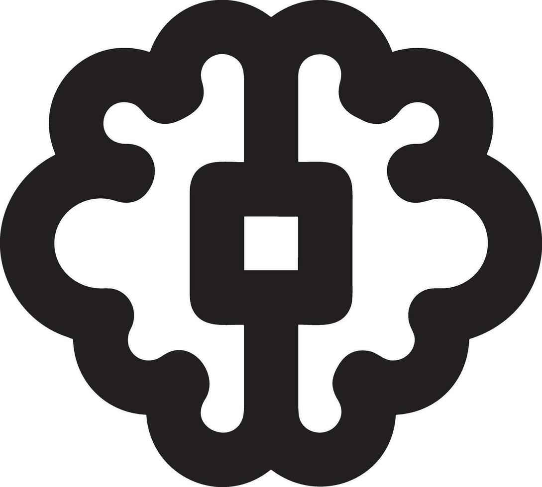 Brain idea symbol icon vector image. Illustration of the creative intelligence think design image. EPS 10