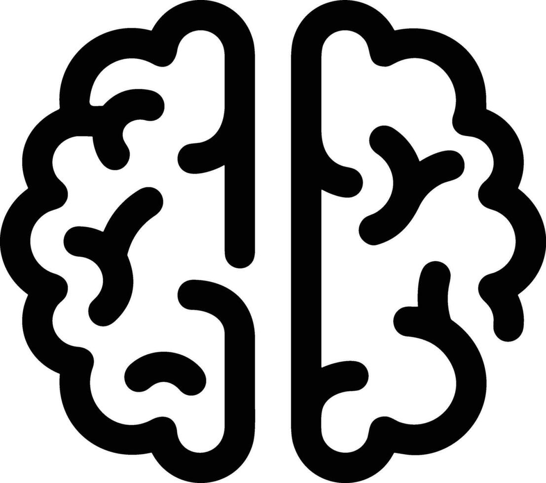 Brain idea symbol icon vector image. Illustration of the creative intelligence think design image. EPS 10