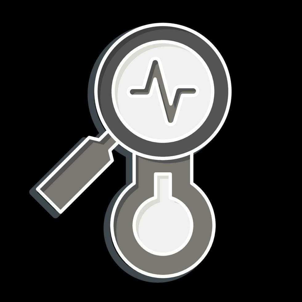 Icon Observations. related to Climate Change symbol. glossy style. simple design editable. simple illustration vector