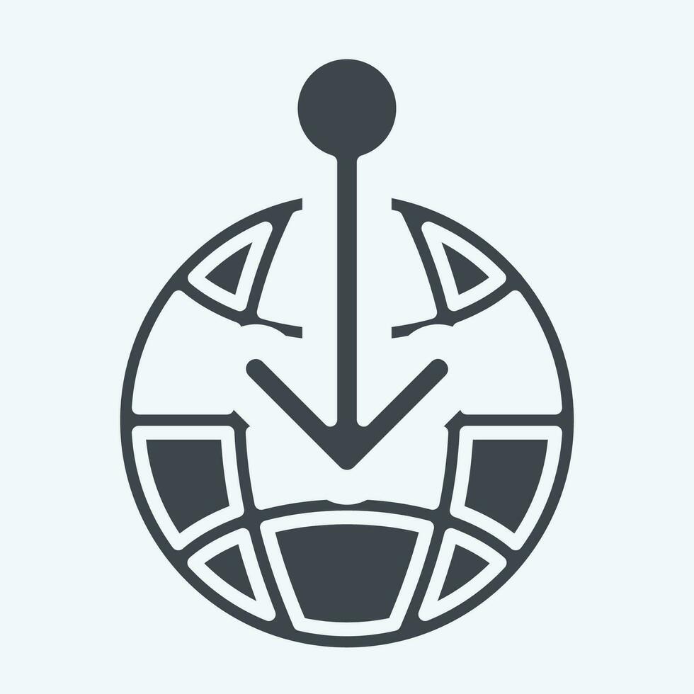 Icon External Forcing. related to Climate Change symbol. glyph style. simple design editable. simple illustration vector