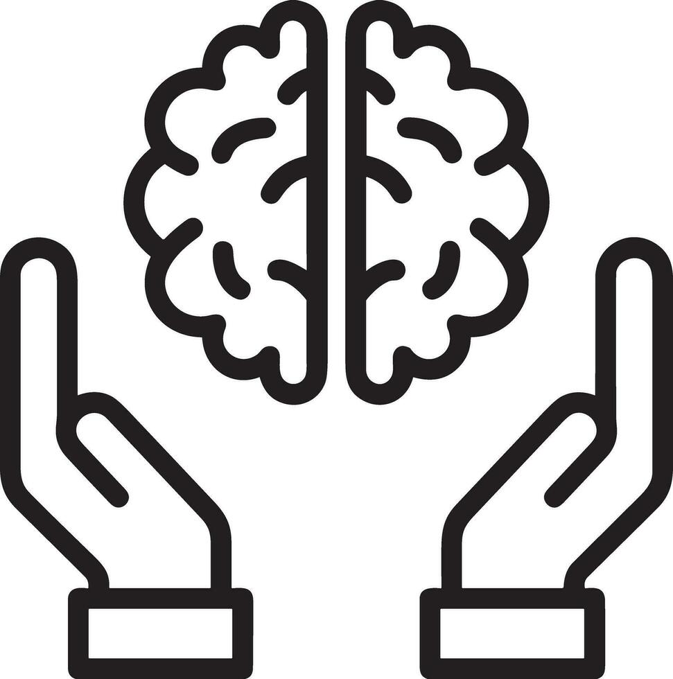 Brain idea symbol icon vector image. Illustration of the creative intelligence think design image. EPS 10