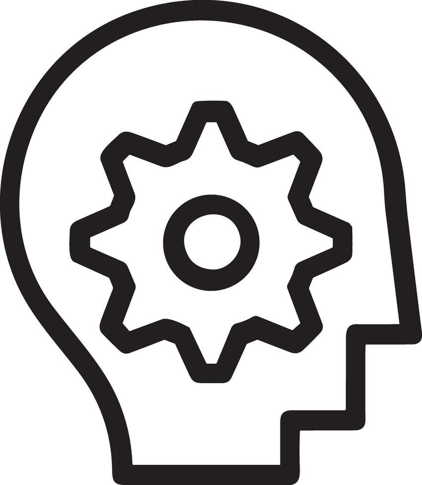 Brain idea symbol icon vector image. Illustration of the creative intelligence think design image. EPS 10