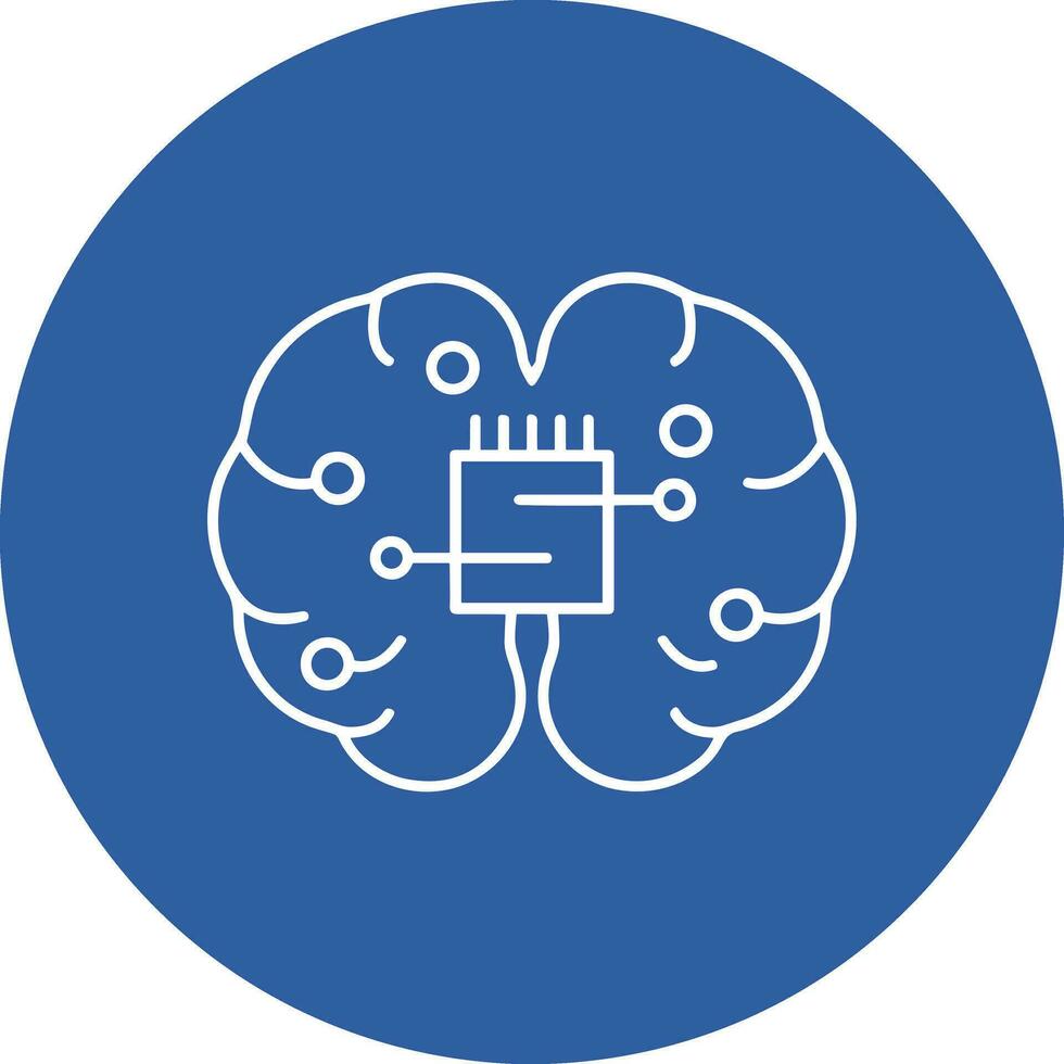 Brain idea symbol icon vector image. Illustration of the creative intelligence think design image. EPS 10