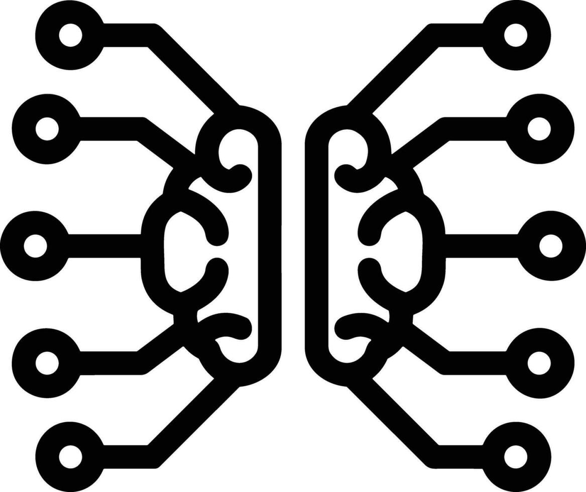 Brain idea symbol icon vector image. Illustration of the creative intelligence think design image. EPS 10