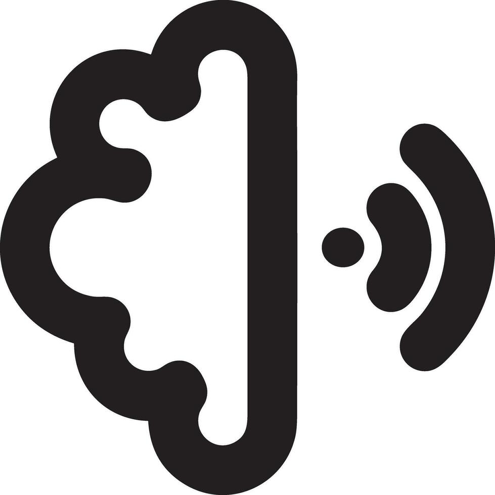 Brain idea symbol icon vector image. Illustration of the creative intelligence think design image. EPS 10