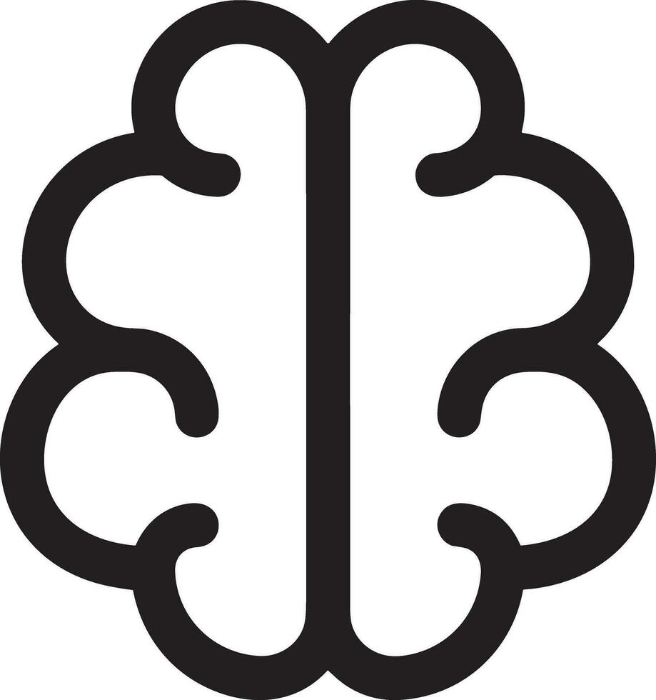 Brain idea symbol icon vector image. Illustration of the creative intelligence think design image. EPS 10