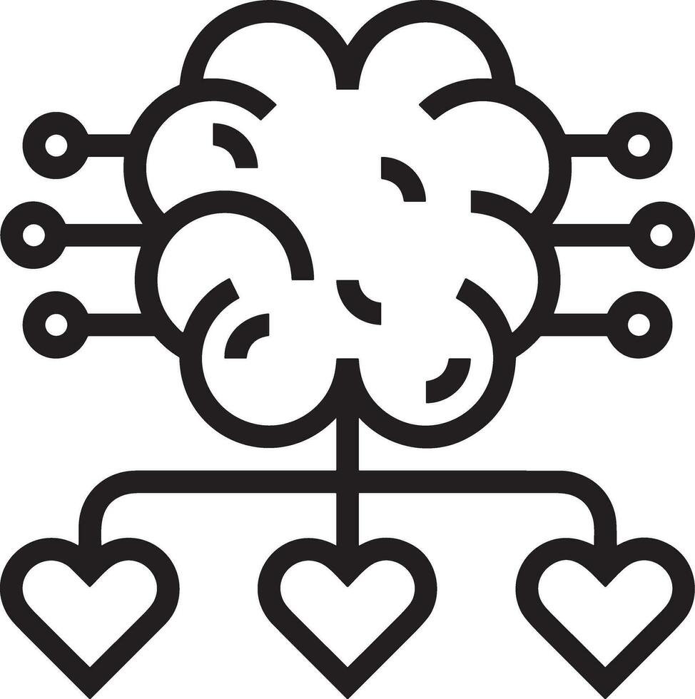 Brain idea symbol icon vector image. Illustration of the creative intelligence think design image. EPS 10