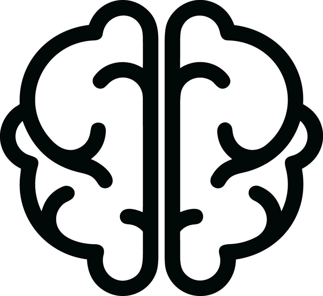 Brain idea symbol icon vector image. Illustration of the creative intelligence think design image. EPS 10