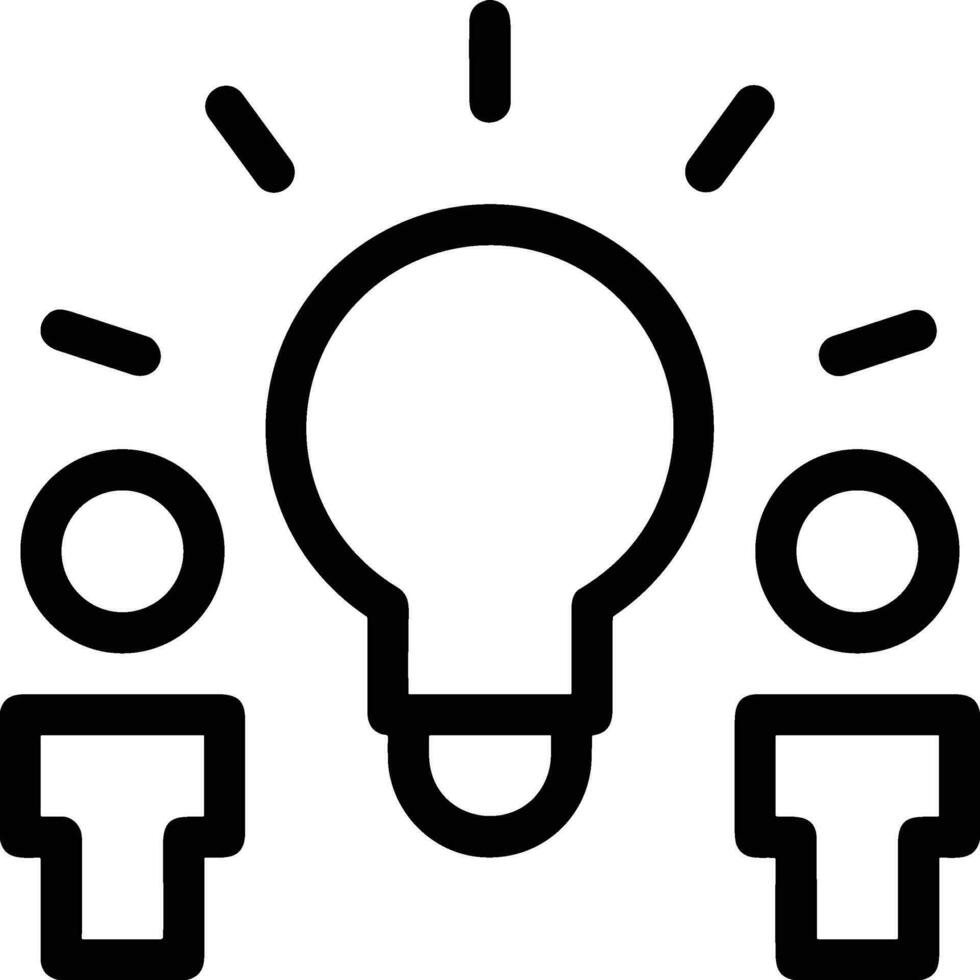 Brain idea symbol icon vector image. Illustration of the creative intelligence think design image. EPS 10
