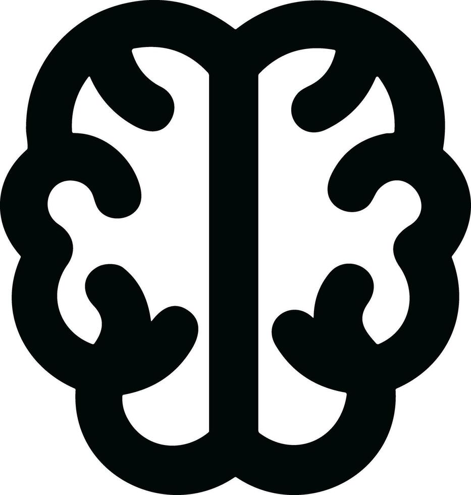 Brain idea symbol icon vector image. Illustration of the creative intelligence think design image. EPS 10