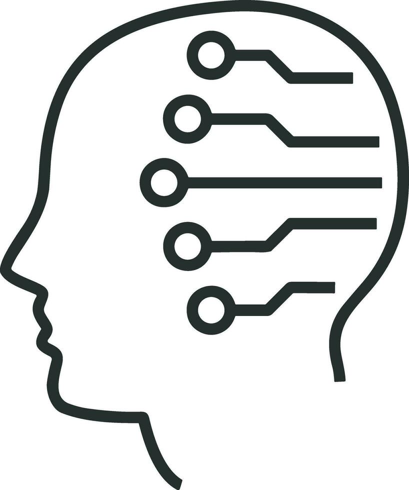 Brain idea symbol icon vector image. Illustration of the creative intelligence think design image. EPS 10