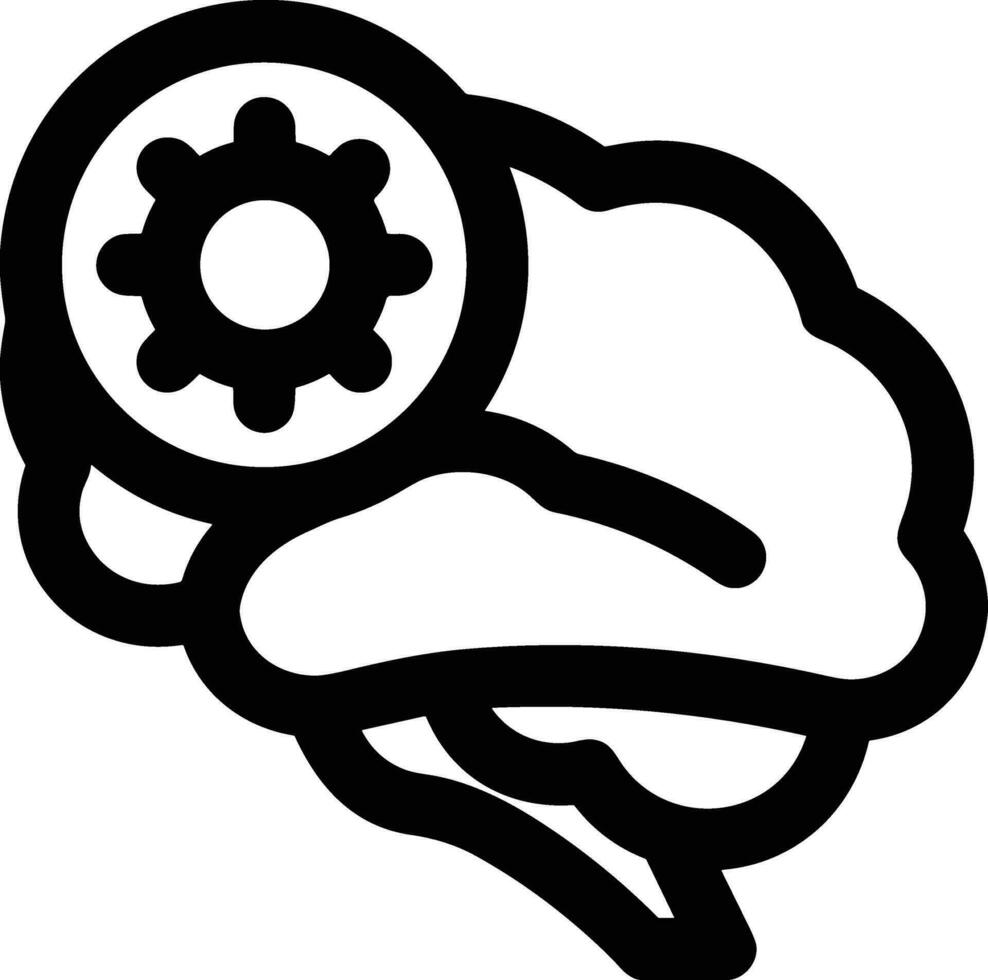 Brain idea symbol icon vector image. Illustration of the creative intelligence think design image. EPS 10