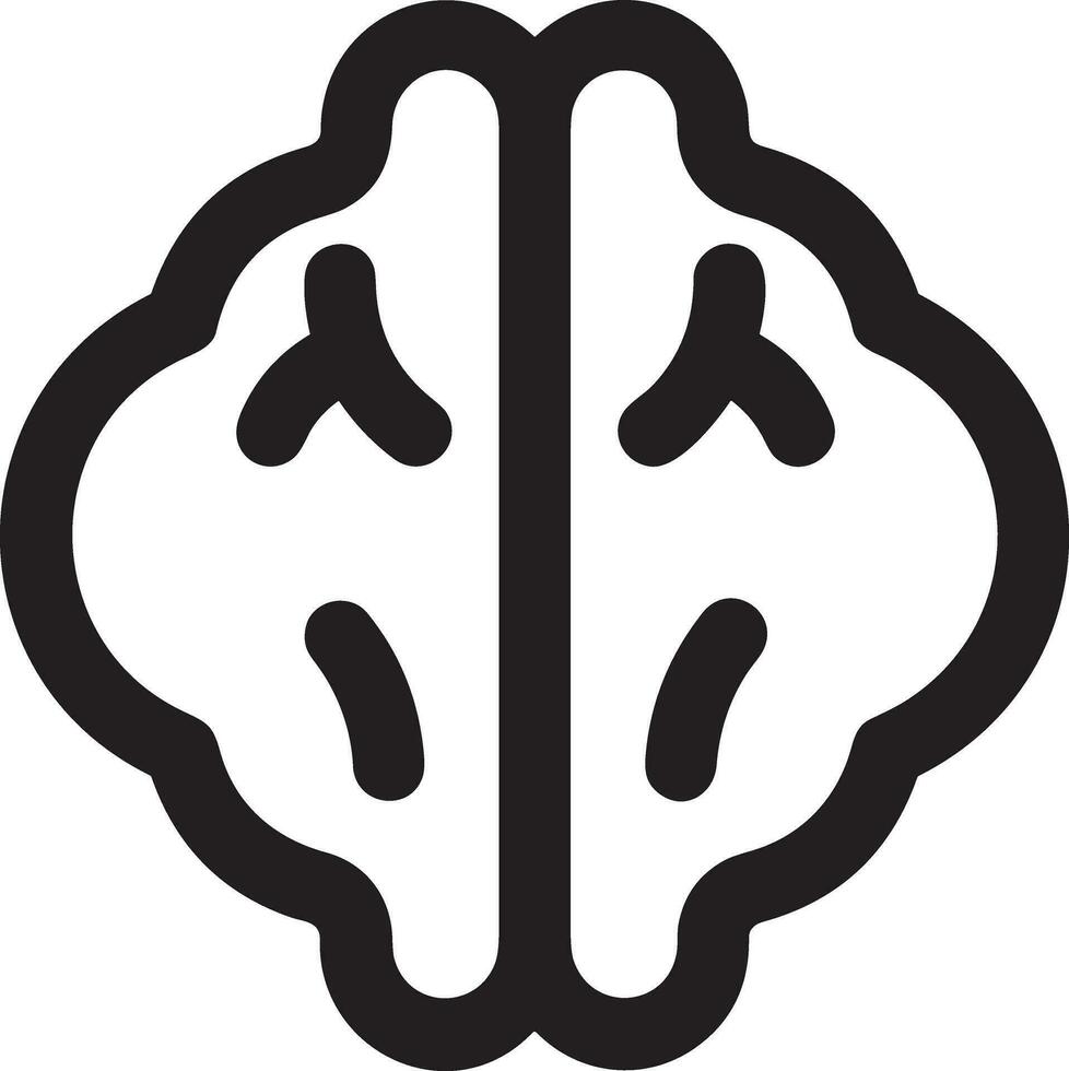 Brain idea symbol icon vector image. Illustration of the creative intelligence think design image. EPS 10