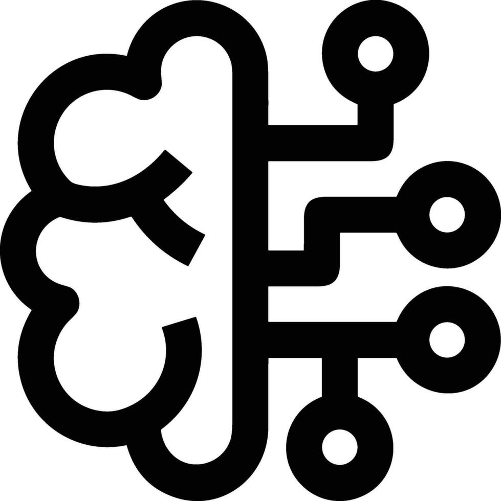 Brain idea symbol icon vector image. Illustration of the creative intelligence think design image. EPS 10
