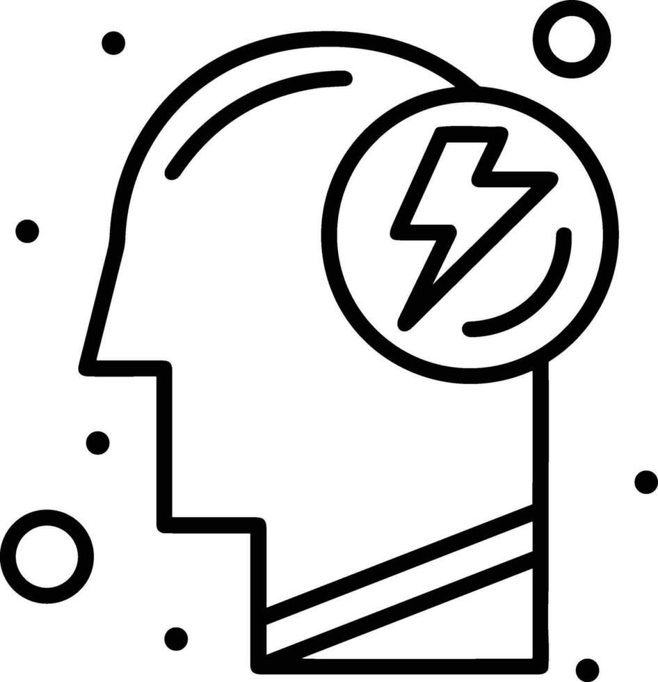 Brain idea symbol icon vector image. Illustration of the creative intelligence think design image. EPS 10