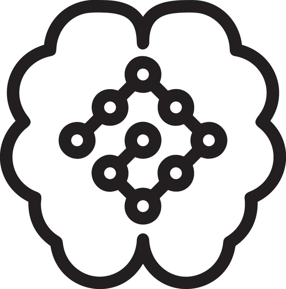 Brain idea symbol icon vector image. Illustration of the creative intelligence think design image. EPS 10