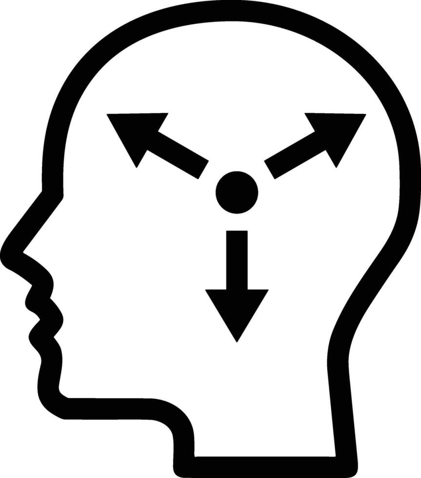 Brain idea symbol icon vector image. Illustration of the creative intelligence think design image. EPS 10