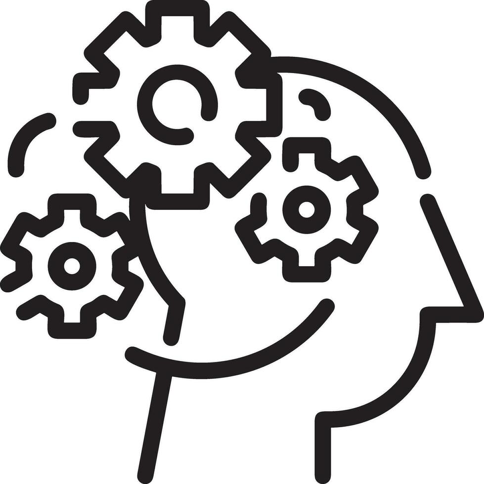 Brain idea symbol icon vector image. Illustration of the creative intelligence think design image. EPS 10