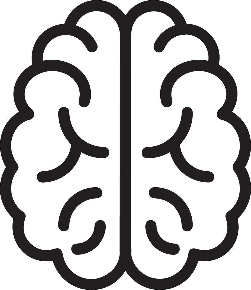 Brain idea symbol icon vector image. Illustration of the creative intelligence think design image. EPS 10