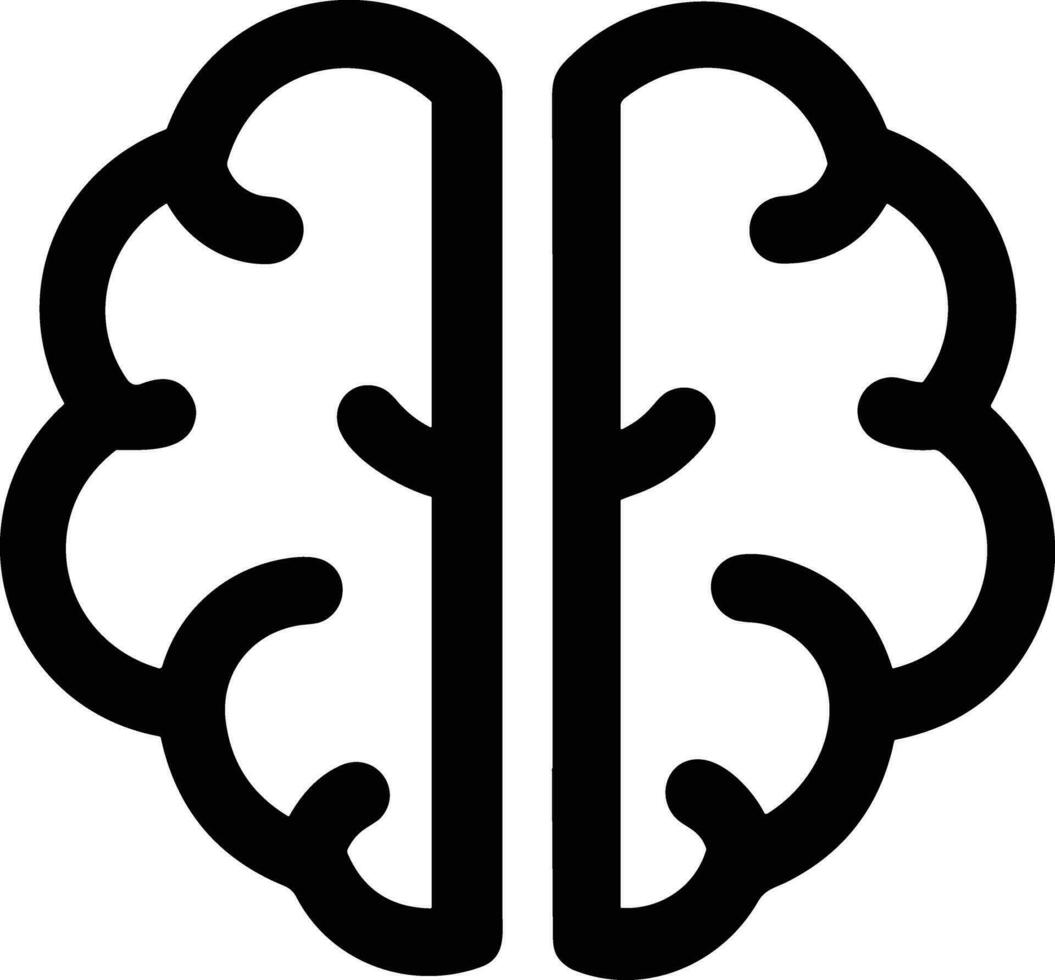 Brain idea symbol icon vector image. Illustration of the creative intelligence think design image. EPS 10