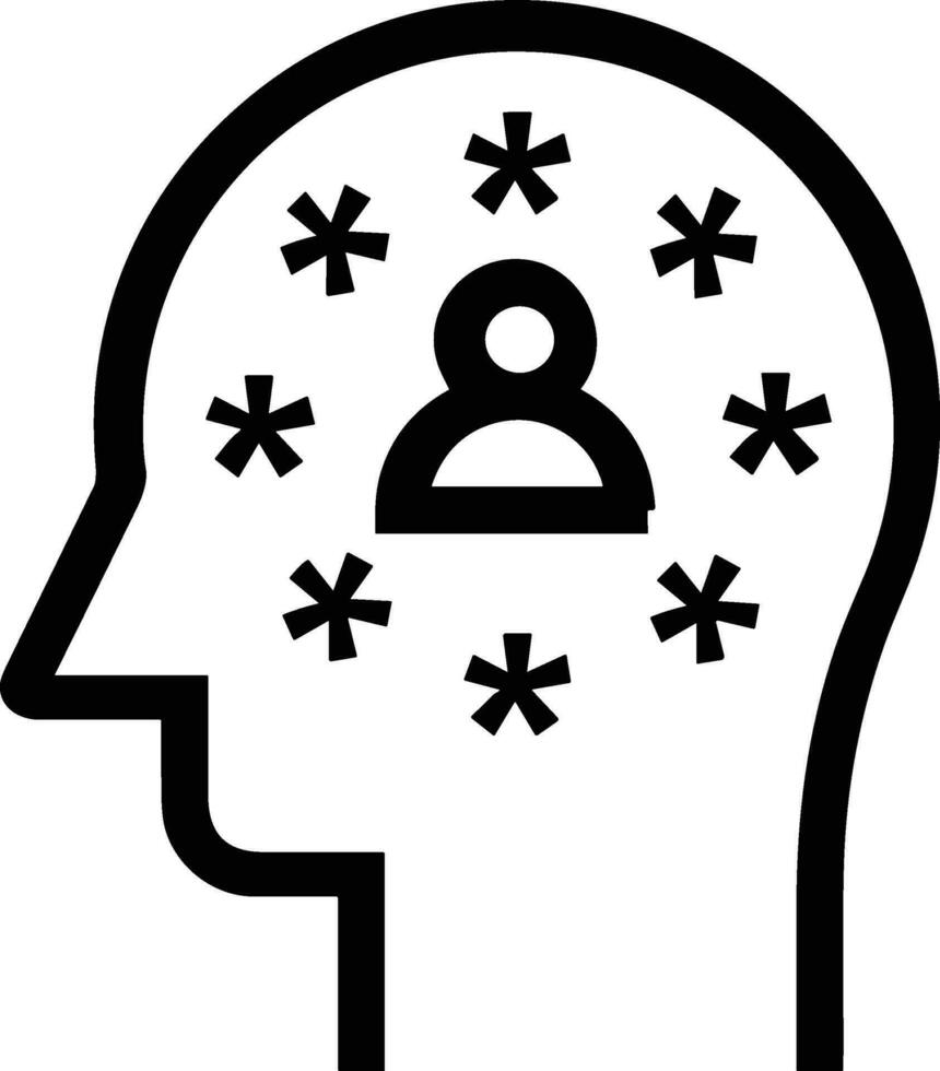 Brain idea symbol icon vector image. Illustration of the creative intelligence think design image. EPS 10