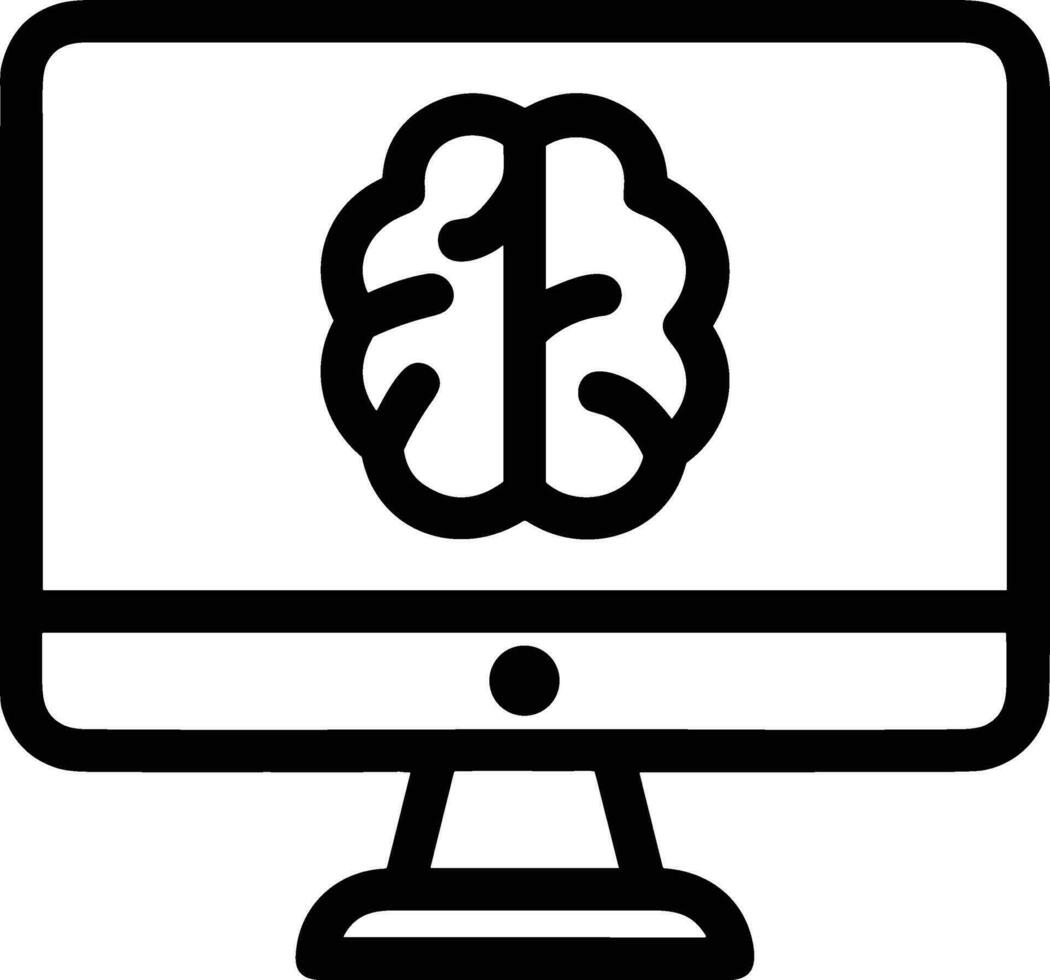 Brain idea symbol icon vector image. Illustration of the creative intelligence think design image. EPS 10
